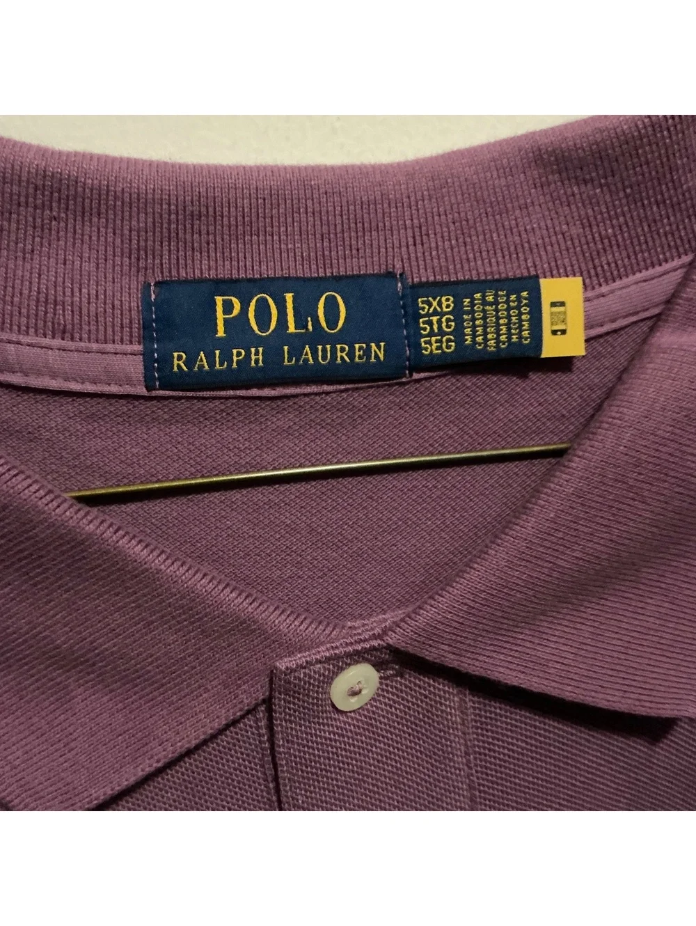 Polo Ralph Lauren Men's Classic Fit Purple Polo Shirt Size 5XB